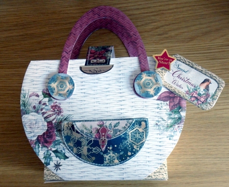 Merry & Bright Gift Bag by Helen Gomm