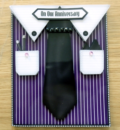 Mens Shirt 15 - Decoupage Card Kit by Helen Gomm