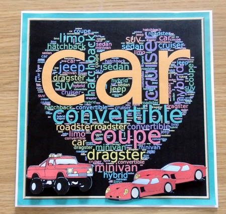 WORD HEART - CAR  by Helen Gomm