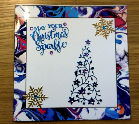 Funky Marble Pattern 12 x 8x8ins Frames Kit by Helen Gomm