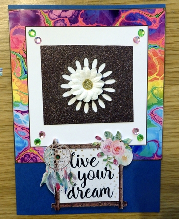 Funky Marble Pattern 12 x 8x8ins Frames Kit by Helen Gomm