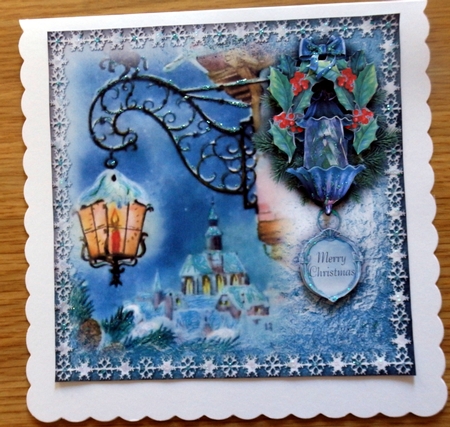 Christmas Lantern - Sapphire by Helen Gomm