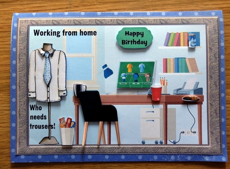 Working from home, who needs trousers by Helen Gomm