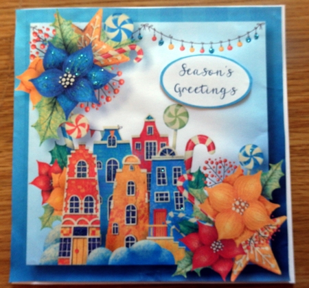 Christmas Town 3 8x8 by Helen Gomm