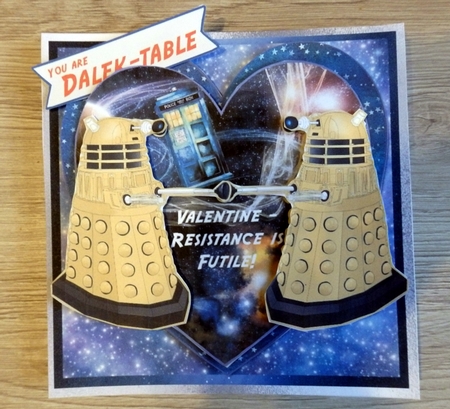 Dalek Be Mine Complete Card and Inserts Kit by Helen Gomm