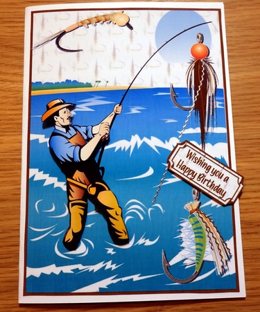 Fly fishing A5 by Helen Gomm