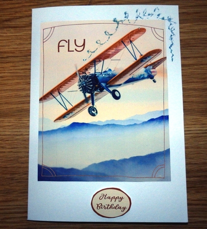 Quick Card & Matching 8X10 Wall Art Prints - Fly by Helen Gomm
