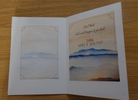 Quick Card & Matching 8X10 Wall Art Prints - Fly by Helen Gomm