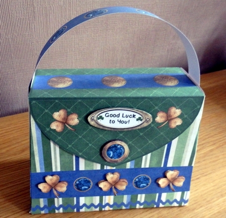 St, Patricks Day Love and Luck Purse Gift Box Mini Kit by Helen Gomm