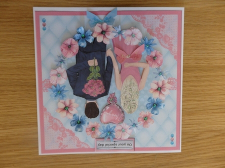 Romantic Couple Decoupage Mini Kit by Helen Gomm