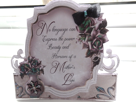 Mother of Mine #1 Shaped Card and Envelope Kit. by Helen Gomm