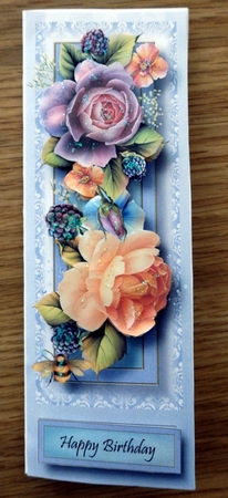 Floral Lge DL - English Roses by Helen Gomm