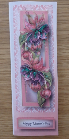 Floral Lge DL - Fuschia by Helen Gomm