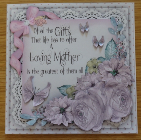 8x8 Mini Kit , Lilac On Your Day Mother by Helen Gomm