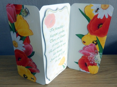 Glorious Floral Trifold Card and Envelope  by Helen Gomm