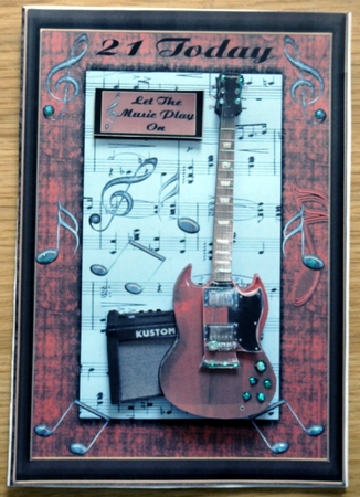 Guitar birthday 21st by Helen Gomm