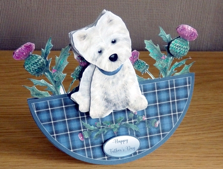 SCOTTIE rocker card by Helen Gomm
