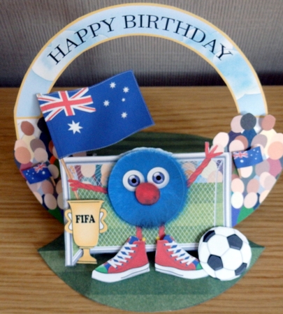 World Soccer Fuzzy Fans  Australia by Helen Gomm