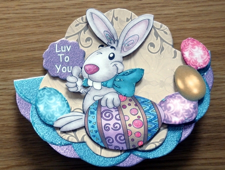 Wobble Card Mini Kit # 1- for Easter by Helen Gomm