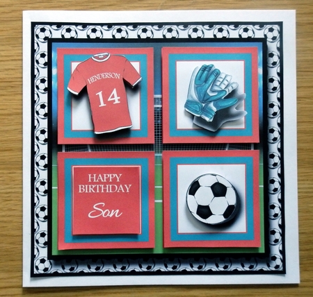 8x8 Mini Kit - Liverpool Football Jordan Henderson Fan - 6 A4 sheets  by Helen Gomm