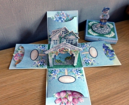 Grandmas Garden Exploding Box Surprise Kit by Helen Gomm