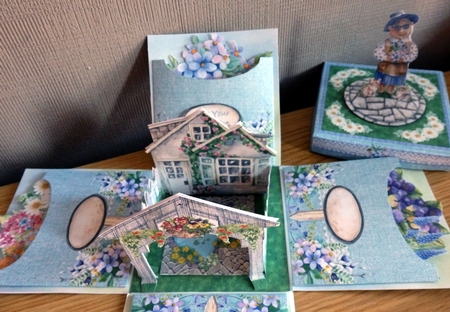 Grandmas Garden Exploding Box Surprise Kit by Helen Gomm