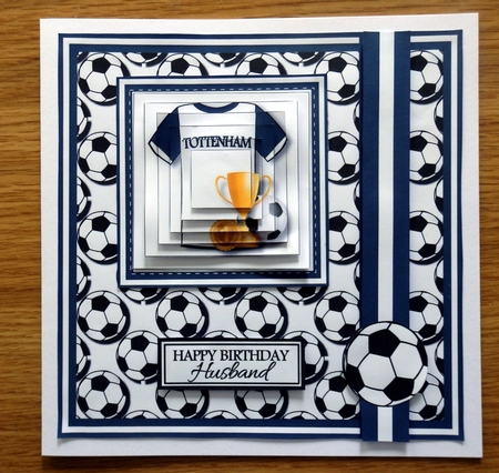 8x8 Tottenham Football Club Mini Pyramage Kit - x4 A4 Sheets  by Helen Gomm