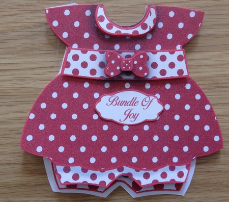 Dress Shaped Card kit #4 with Envelope  by Helen Gomm