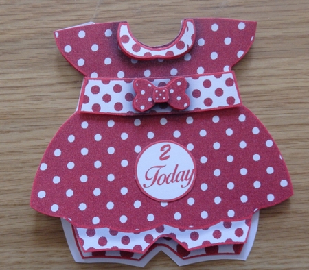 Dress Shaped Card kit #4 with Envelope  by Helen Gomm