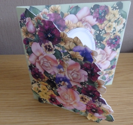 Floral Bouquet - 6 x 6 Floral Printable Cut Out Card Kit With Decoupage, Insert, Envelope, Tags & Instructions by Helen Gomm