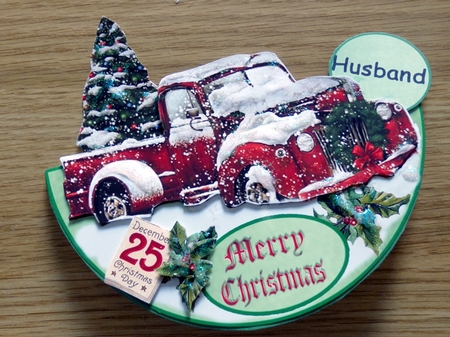 Wobble Card Mini Kit # 11- Xmas Scene by Helen Gomm