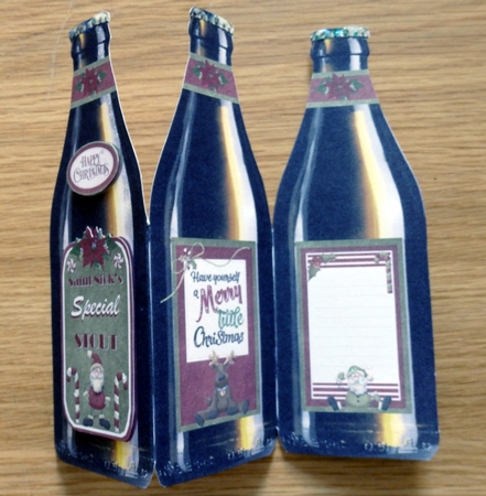 Saint Nicks Special Stout - Concertina Fold Christmas Card by Helen Gomm