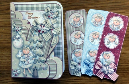 Heavenly Christmas Scalloped Pocket Card Mini Kit #2    by Helen Gomm