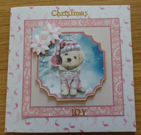 Sweet Little Doggy Christmas Wishes - 8x8 Mini Kit by Helen Gomm