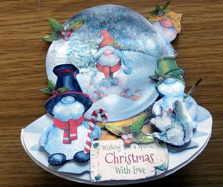 It Will be Gnomely This Christmas 4 Rocker Card Mini Kit by Helen Gomm