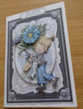 Mothers Day Boy With Flowers Mini Kit-2 by Helen Gomm