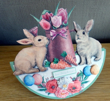 EASTER RABBITS by Helen Gomm