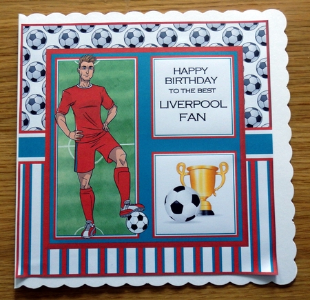 8x8 Liverpool Card Front & Sentiments  by Helen Gomm