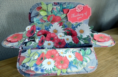 A Box Full of Poppy Delight - Pop Up Box - Multi Occasion by Helen Gomm