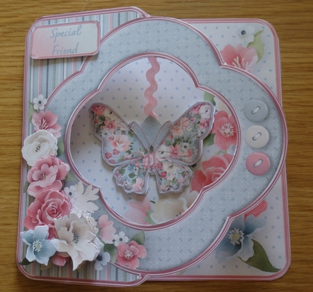 Pretty Posy - Butterfly Pendant Card Mini Kit by Helen Gomm