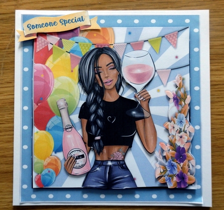 8x8 Mini Kit Ethnic  Miss Party Glasses  by Helen Gomm