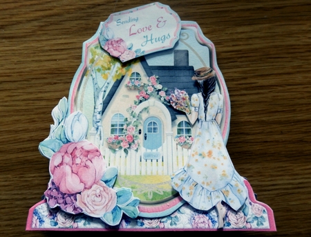 Tranquil Summer 1  Shaped 6x6 Card & Envelope Kit by Helen Gomm