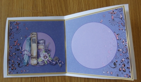 Pretty Pansies - Cut & Fold Card with Stand Out Panel - Multi Occasions by Helen Gomm