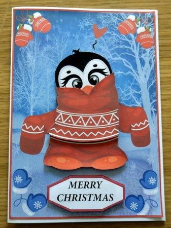 CHRISTMAS PENGUIN 7 by Helen Gomm