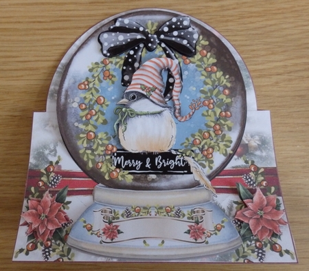 Merry & Bright Snow Globe Shaped Mini Page Kit by Helen Gomm