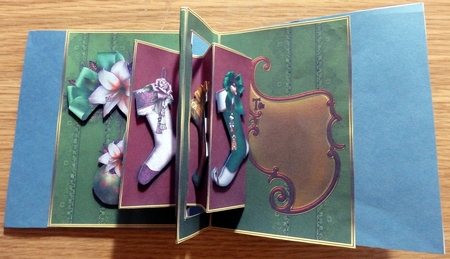 Merry Christmas Interlocking Card by Helen Gomm