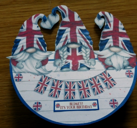 BRITISH BIRTHDAY ROCKER CARD by Helen Gomm