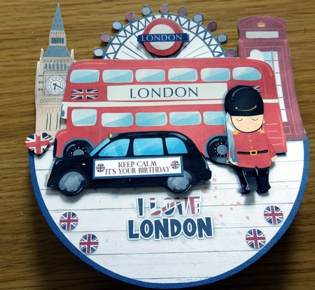 LONDON ROCKER CARD by Helen Gomm