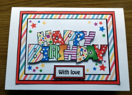 Birthday letters (red) by Helen Gomm