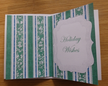 Christmas Joy 5 x 7 Inch Card by Helen Gomm